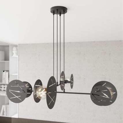 Hanglamp aan een koord XOTIC 4xE27/15W/230V zwart