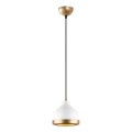 Hanglamp aan een koord YILDO 1xE27/40W/230V wit/goud