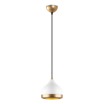 Hanglamp aan een koord YILDO 1xE27/40W/230V wit/goud