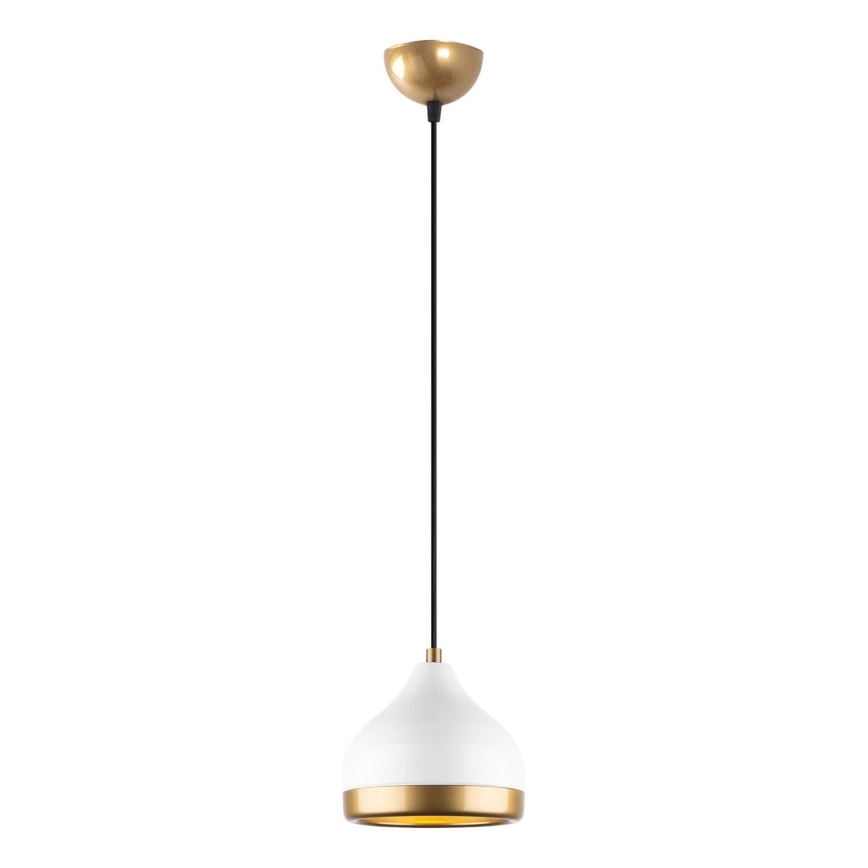 Hanglamp aan een koord YILDO 1xE27/40W/230V wit/goud