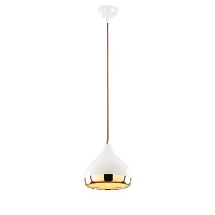 Hanglamp aan een koord YILDO 1xE27/40W/230V wit/goud/rood