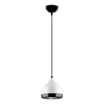 Hanglamp aan een koord YILDO 1xE27/40W/230V wit/zwart