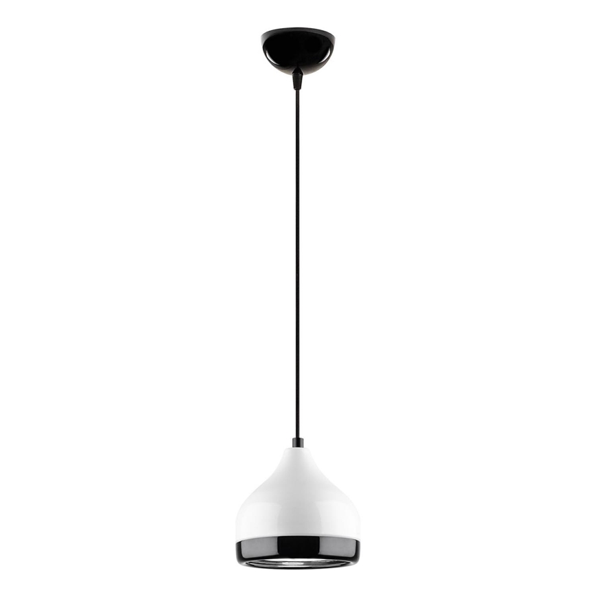 Hanglamp aan een koord YILDO 1xE27/40W/230V wit/zwart