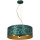 Hanglamp aan een koord ZIGGY 3xE27/60W/230V groen/goud