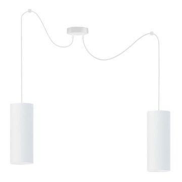 Hanglamp aan een koord ZIK 2xE27/40W/230V spin wit