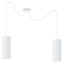 Hanglamp aan een koord  ZIK 2xE27/40W/230V wit