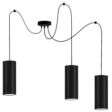 Hanglamp aan een koord ZIK 3xE27/40W/230V zwart