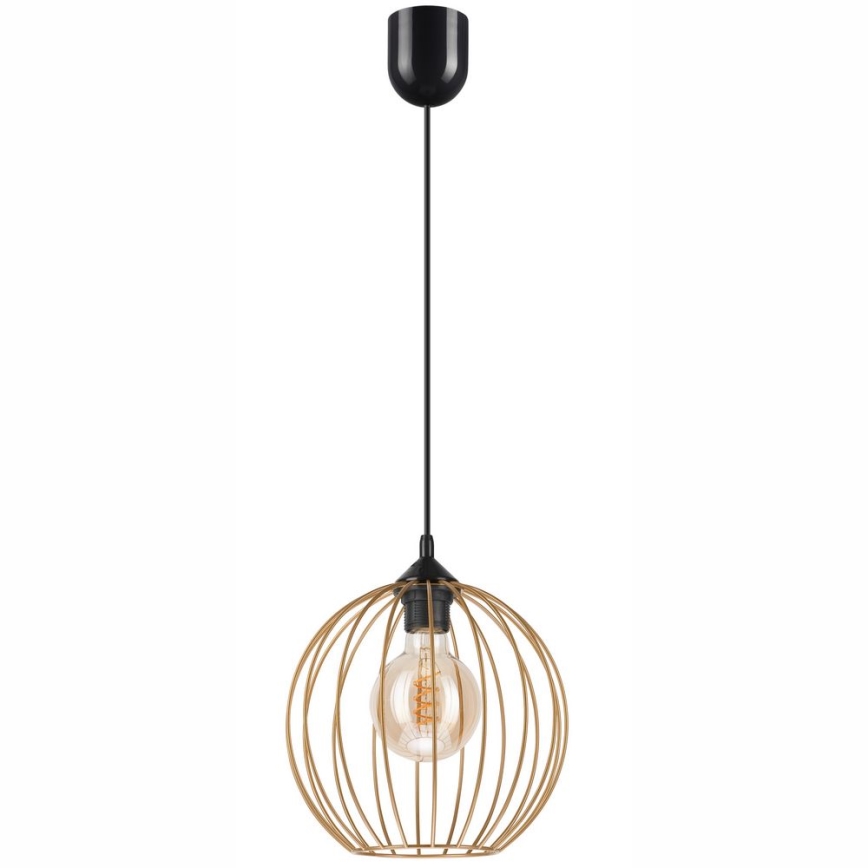Hanglamp aan een koord ZOYA 1xE27/60W/230V messing