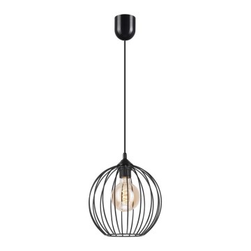 Hanglamp aan een koord ZOYA 1xE27/60W/230V zwart