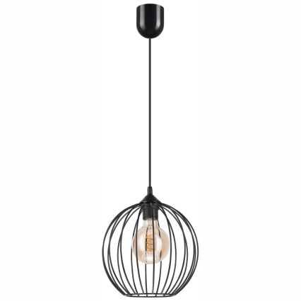 Hanglamp aan een koord ZOYA 1xE27/60W/230V zwart