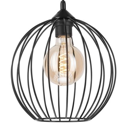 Hanglamp aan een koord ZOYA 1xE27/60W/230V zwart