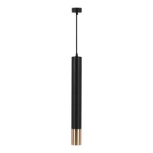Hanglamp aan een paal 1xGU10/35W/230V 50 cm zwart/goud