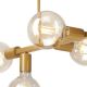 Hanglamp aan een paal ASTRID 6xE27/60W/230V goud