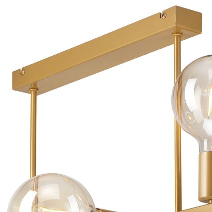 Hanglamp aan een paal ASTRID 6xE27/60W/230V goud