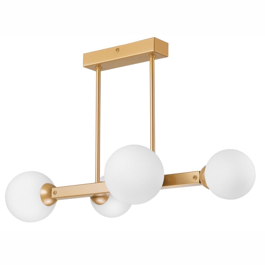 Hanglamp aan een paal ASTRO 4xG9/5W/230V goud