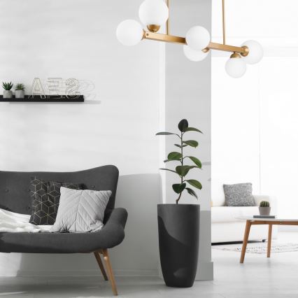 Hanglamp aan een paal ASTRO 6xG9/5W/230V goud