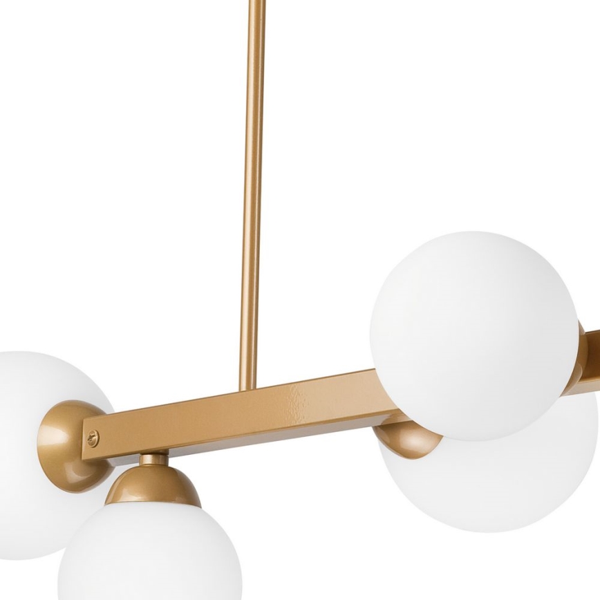 Hanglamp aan een paal ASTRO 6xG9/5W/230V goud