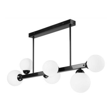 Hanglamp aan een paal ASTRO 6xG9/5W/230V zwart