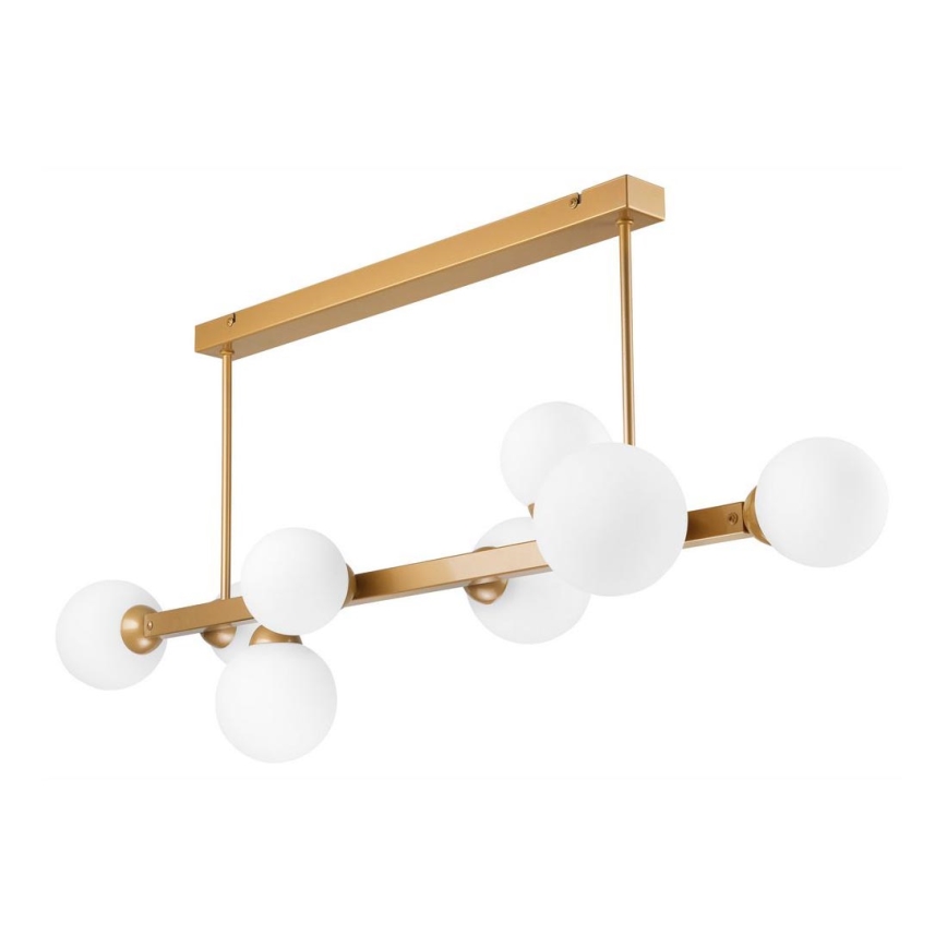 Hanglamp aan een paal ASTRO 8xG9/5W/230V goud