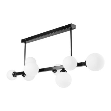 Hanglamp aan een paal ASTRO 8xG9/5W/230V zwart