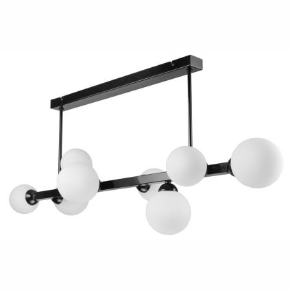 Hanglamp aan een paal ASTRO 8xG9/5W/230V zwart