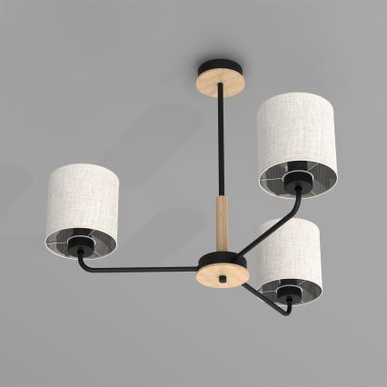 Hanglamp aan een paal ATLANTA 3xE27/60W/230V