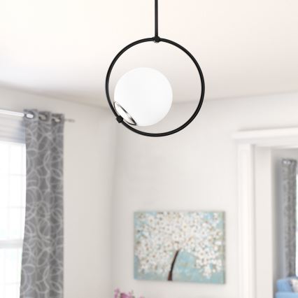 Hanglamp aan een paal DOLUNAY 1xE27/40W/230V