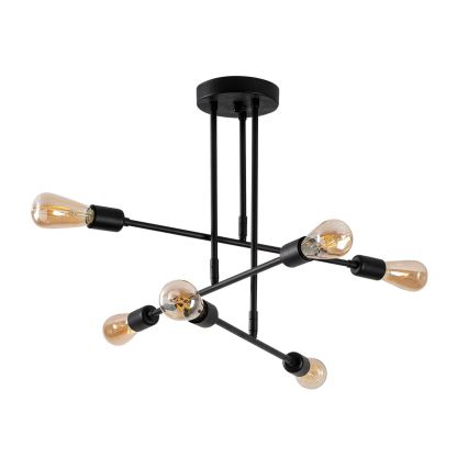 Hanglamp aan een paal FLOWER 6xE27/40W/230V