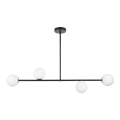 Hanglamp aan een paal GAMA 4xG9/12W/230V zwart