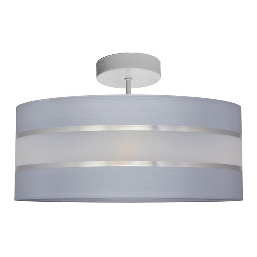 Hanglamp aan een paal HELEN 3xE27/15W/230V grijs/glanzend chroom