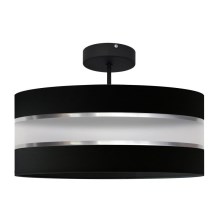 Hanglamp aan een paal HELEN 3xE27/60W/230V zwart/glanzend chroom