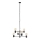 Hanglamp aan een paal HEXA 6xE27/40W/230V