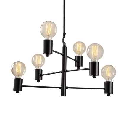 Hanglamp aan een paal HEXA 6xE27/40W/230V