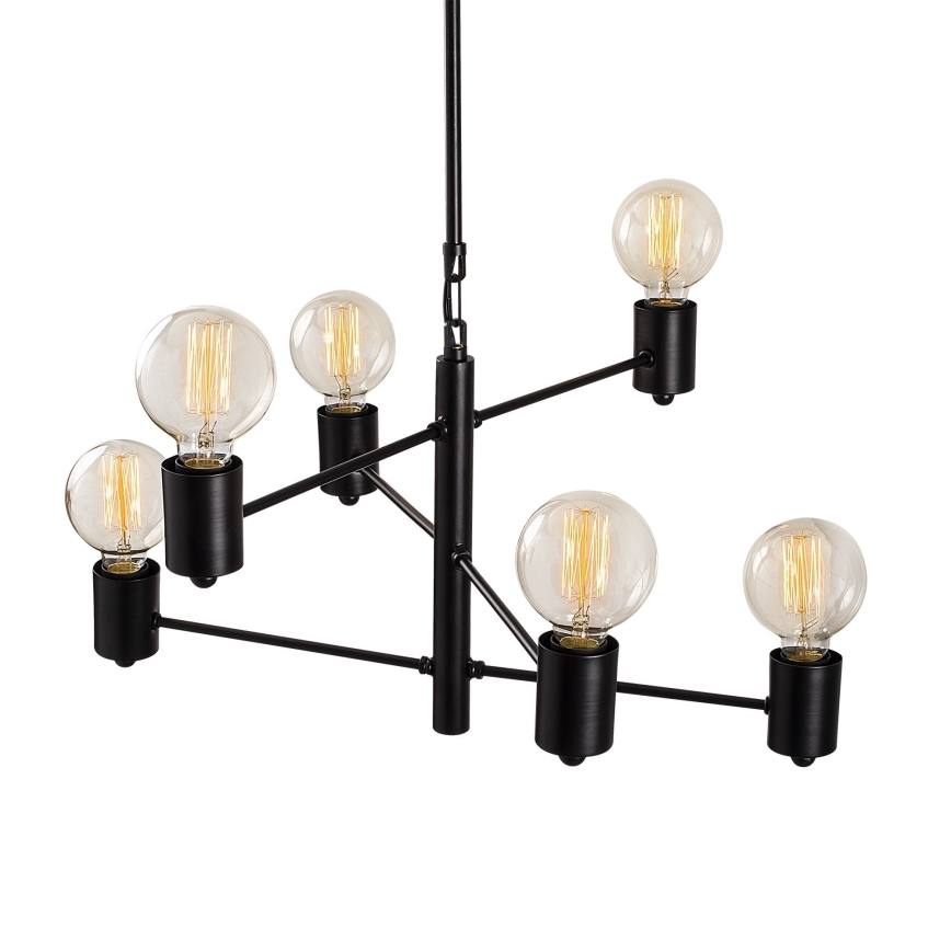 Hanglamp aan een paal HEXA 6xE27/40W/230V