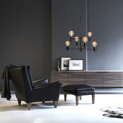 Hanglamp aan een paal HEXA 6xE27/40W/230V