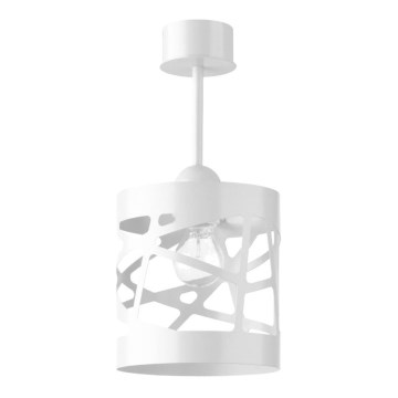 Hanglamp aan een paal MODUL FREZ 1xE27/60W/230V d. 17,5 cm wit