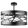 Hanglamp aan een paal MODUL FREZ 1xE27/60W/230V d. 39 cm zwart
