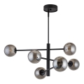 Hanglamp aan een paal ORO 6xG9/12W/230V zwart/grijs