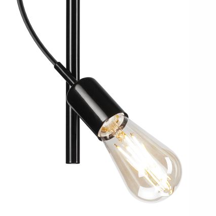 Hanglamp aan een paal TARO 1xE27/60W/230V zwart