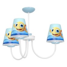 Hanglamp aan een paal voor Kinderen FISH 3xE14/40W/230V