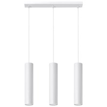 Hanglamp aan een snoer LAGOS 3 3xGU10/40W/230V wit