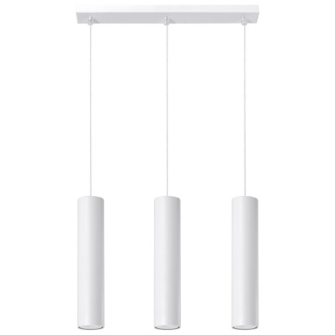 Hanglamp aan een snoer LAGOS 3 3xGU10/40W/230V wit