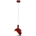 Hanglamp aan een touwtje 1xE14/60W/230V rood