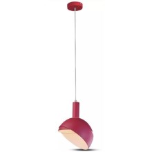 Hanglamp aan een touwtje 1xE14/60W/230V roze