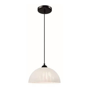 Hanglamp aan een touwtje 1xE27/60W/230V wit