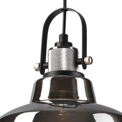 Hanglamp aan een touwtje LEA 2xE27/60W/230V glanzend chroom