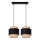 Hanglamp aan kabel 2xE27/60W/230V beige