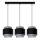 Hanglamp aan kabel 3xE27/60W/230V grijs