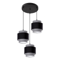 Hanglamp aan kabel 3xE27/60W/230V grijs