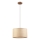Hanglamp aan kabel AIDA 1x E27 / 15 W / 230 V Ø 35 cm eiken/raffia